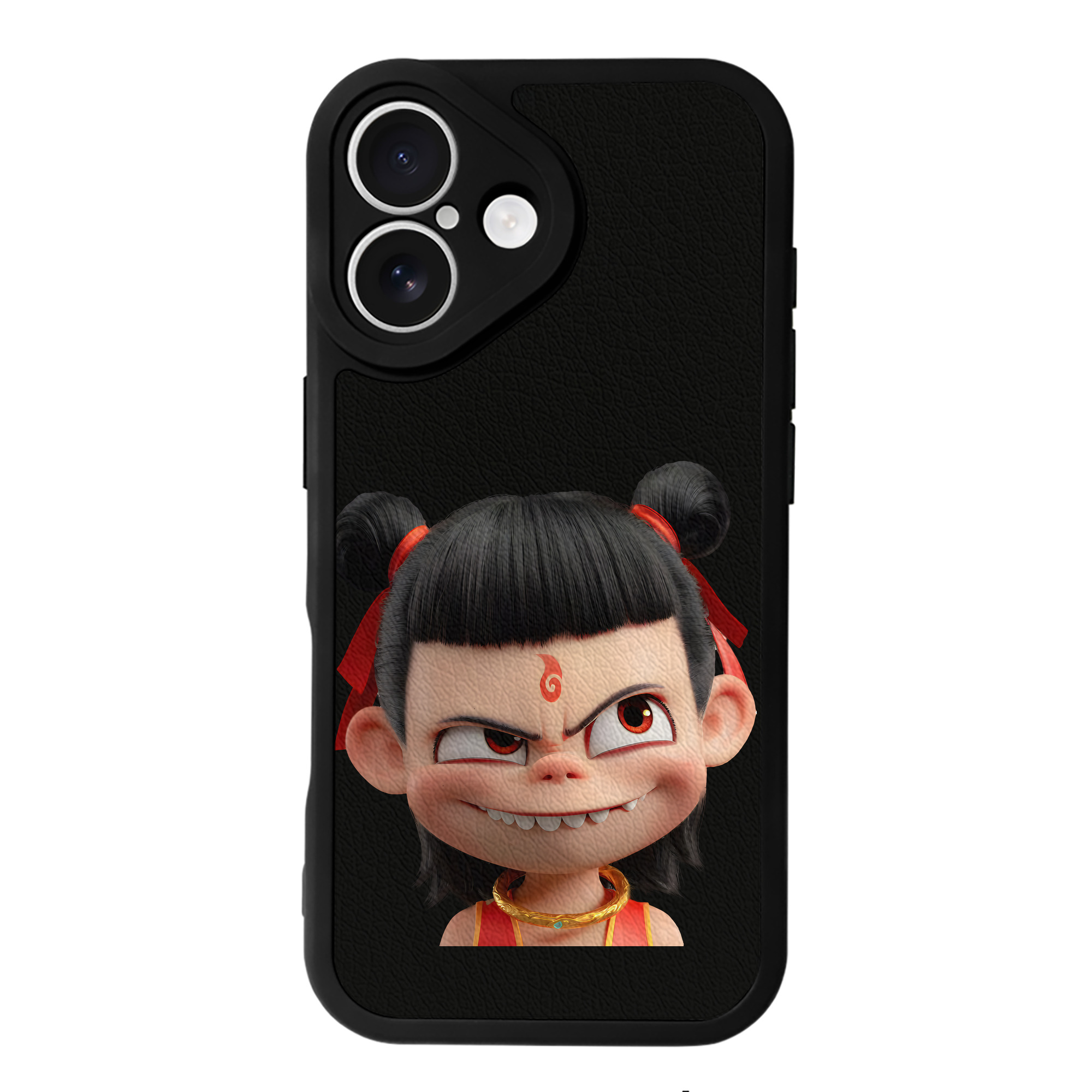 （画像用） Ne Zha 2 ナタ 魔童の大暴れ 【iPhone 16シリーズ対応】シリコンスマホケース（レザー調） 材質：シリコン